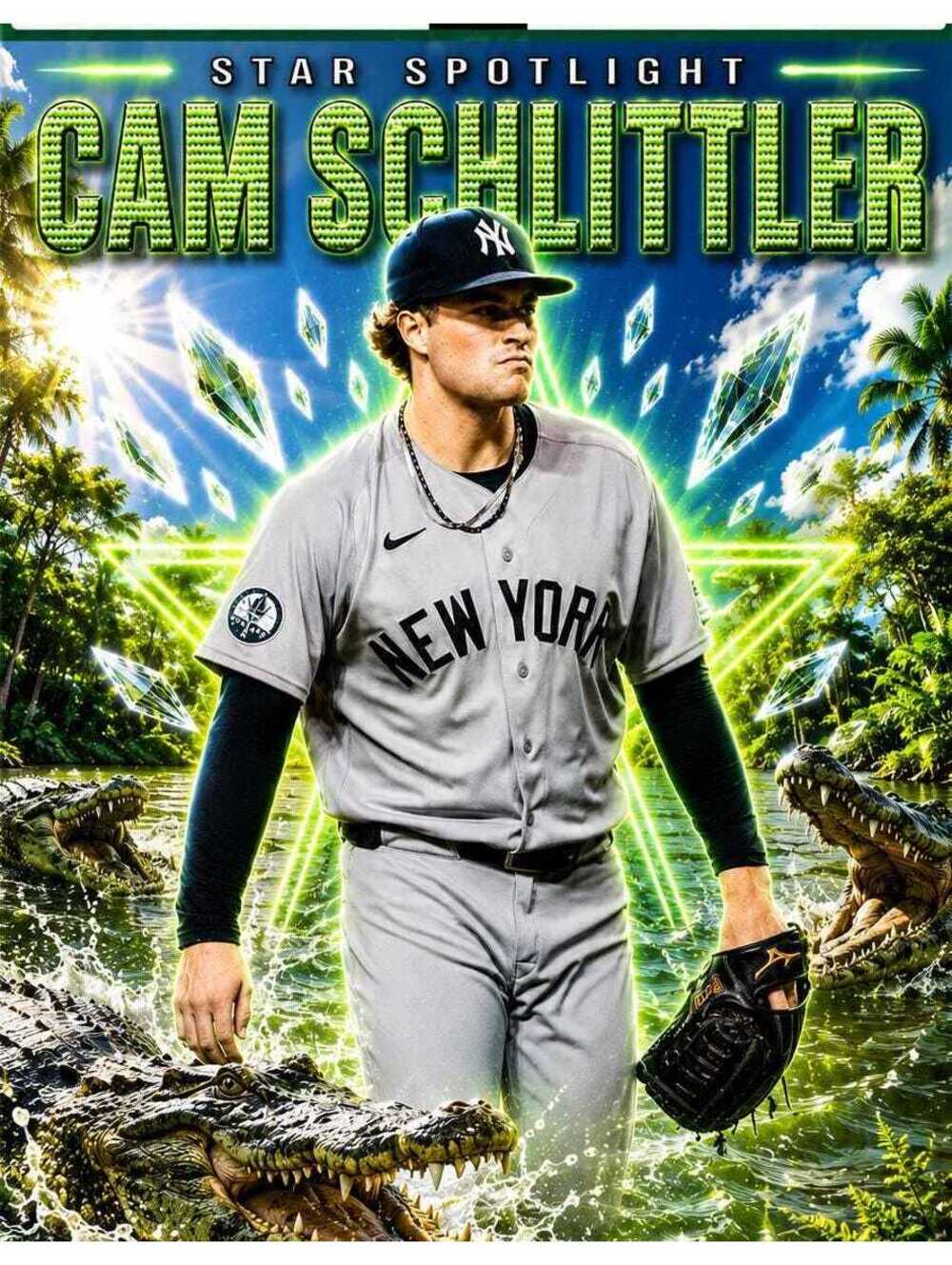 4619 Cam Schlittler Crocs Star Spotlight Series Limited Edition 8X10 Print /25